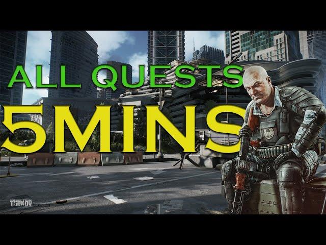 ALL 4 GROUND ZERO STARTER QUESTS In 5 Minutes! Escape From Tarkov