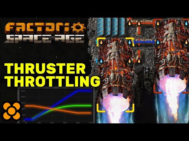 Control Thruster Efficiency with Throttling! - Factorio Guide / Tutorial