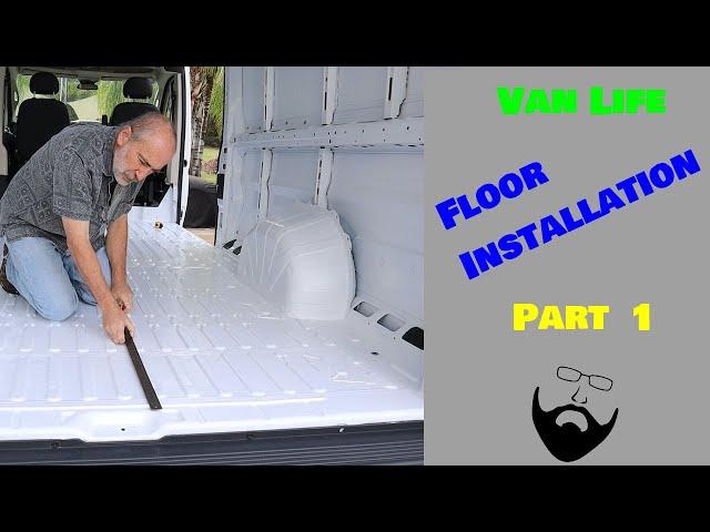 Van Life Floor installation part 1  - Tracing Jig, templates and floor panels.