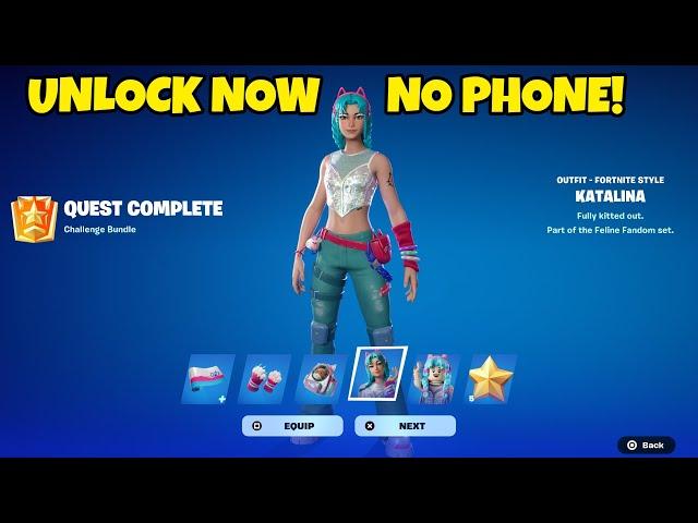 How To Get KATALINA Skin FREE WITHOUT a PHONE in Fortnite! (WORKING)