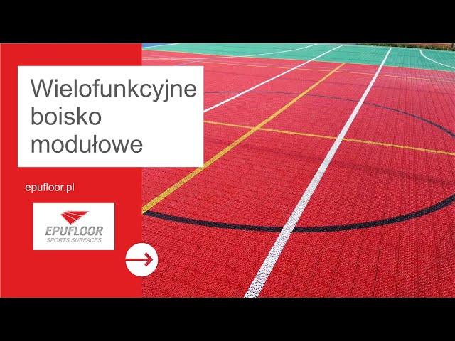 EPUFLOOR boisko modułowe ENLIO w Nowych Zdunach