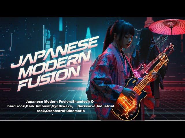 Japanese Modern Fusion Shamisen hard rock  Dark Ambient Synthwave Darkwave Industrial rock Orchestra