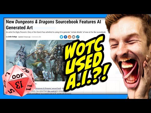 WotC BUSTED Using AI Artwork in Dungeons & Dragons Sourcebooks?!