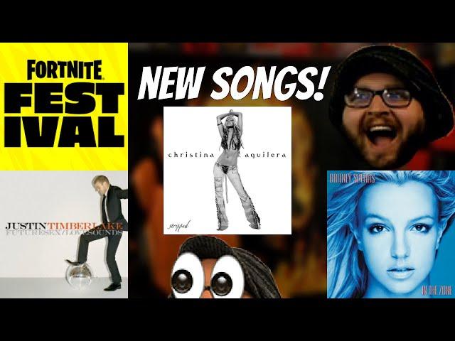 New Fortnite Festival Songs! (Britney Spears, Justin Timberlake, and more!)