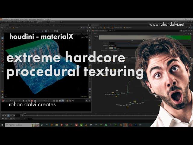 Extreme Hardcore Procedural Texturing in Houdini using MaterialX