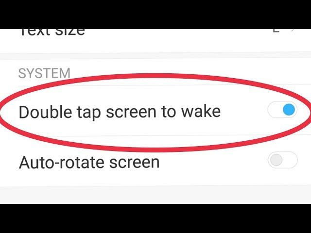 How To Disable Double tap screen to wake In Android