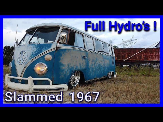 1967 Split Window Bus Slammed With Hydraulics !! / Not Airbags