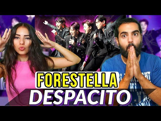First time listening to FORESTELLA  - Despacito cover | REACTION
