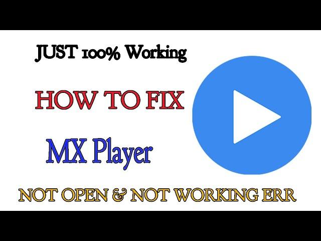 How to Fix MX Player App Not Working Problem Android & Ios - Not Open Problem Solved | AllTechapple