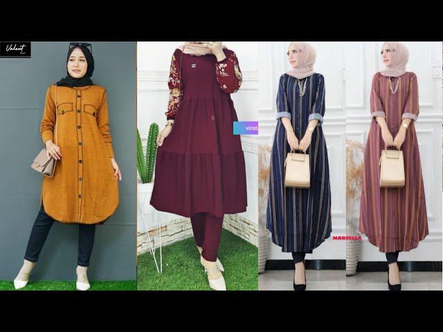 MODEL LONG TUNIK PILIHAN IKA JAMIL TERBARU