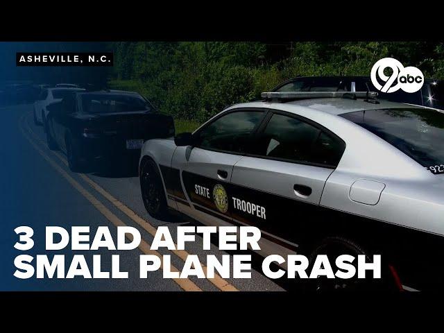 3 dead after small plane crash outside of Asheville, N.C.