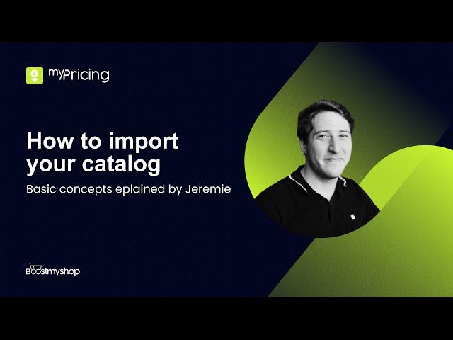 myPricing - How to import your catalog