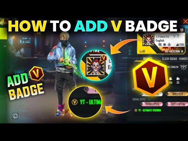 How To Get "V" Badge In Free Fire  #shorts