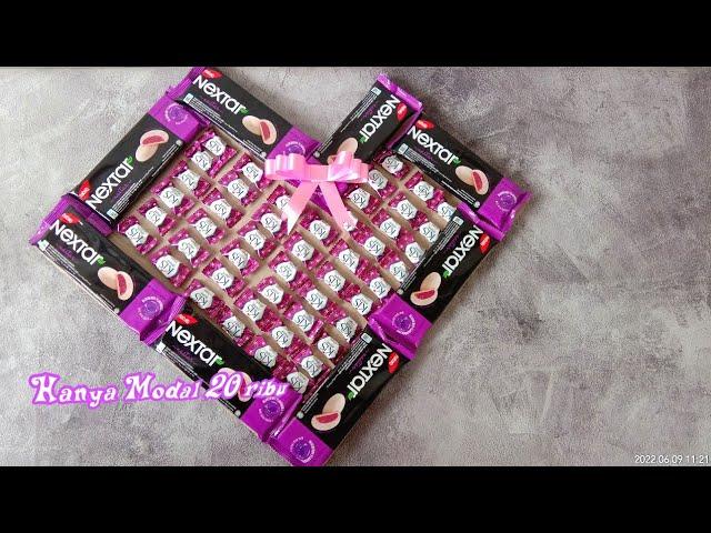 Cara Membuat Buket Nextar Love Cocok Buat Kado | Bucket Snack Low Budget