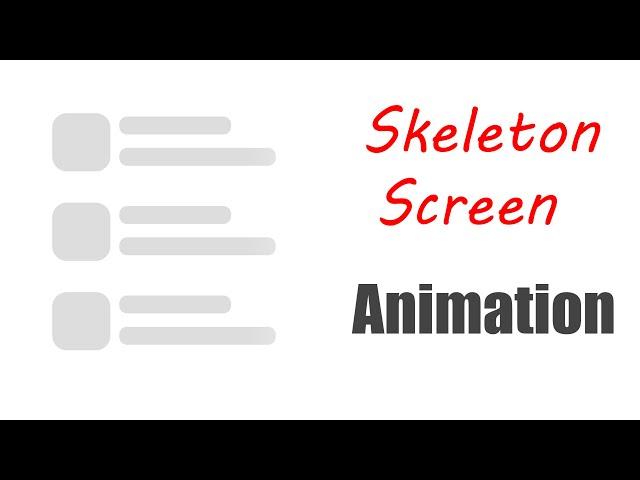 Master Skeleton Screen Gradient Animation with HTML and CSS | Web Design Tutorial