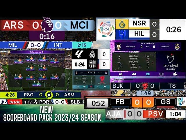 PES 2021 | SP FOOTBALL LIFE 2024 |  NEW SCOREBOARD PACK  | 2023/24 SEASON