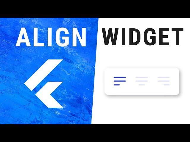 Flutter Align Widget