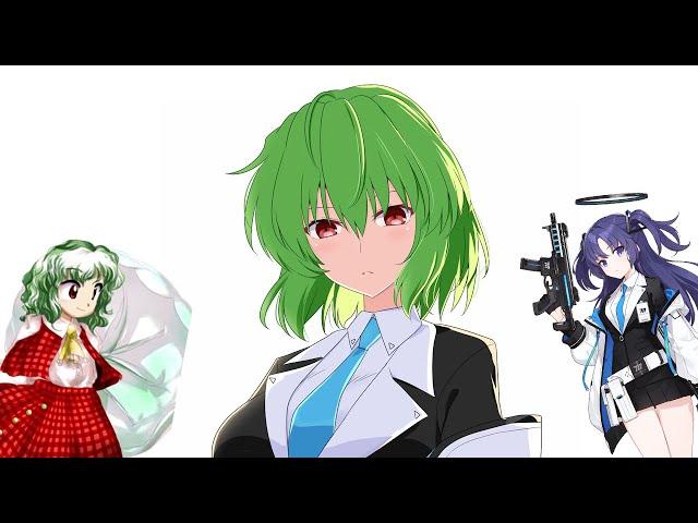 blue archive and touhou gameplay