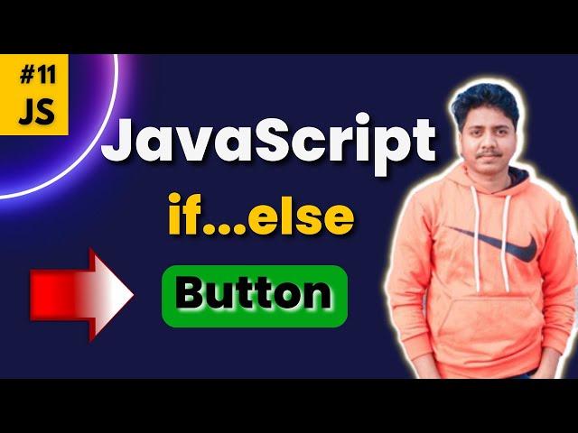 Javascript button onclick function | Javascript if else condition example using html,css,js