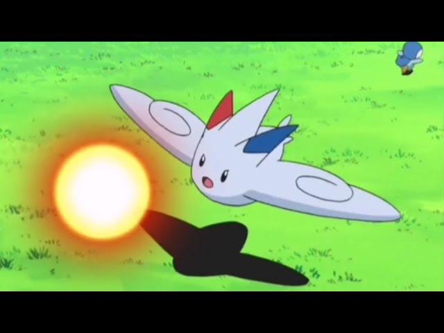 Togekiss saved Piplup from Gible's Draco meteor: Pokemon DP