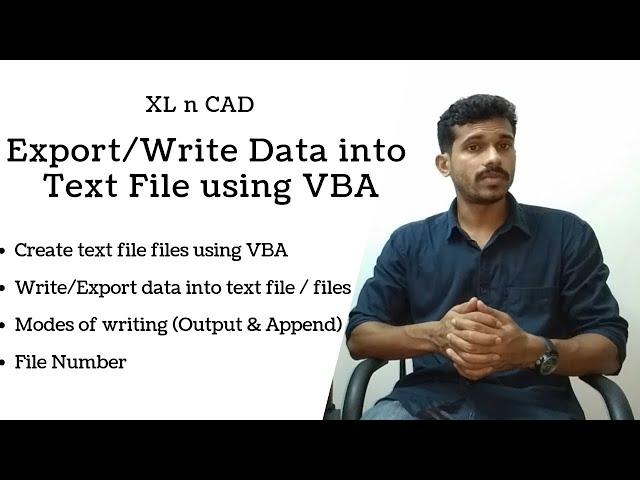 How to Export data from Excel to Text File