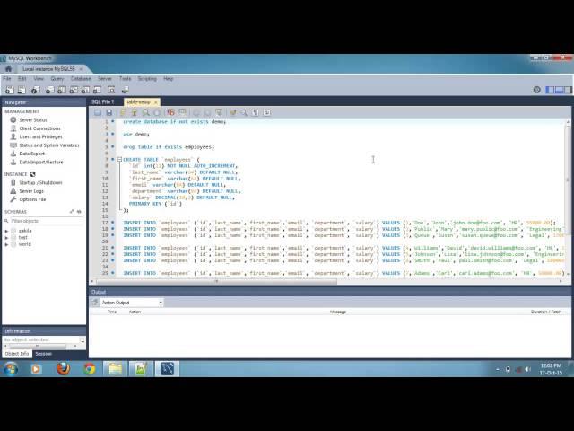 How to Import and Run SQL Script File in Mysql Workbench 6.0