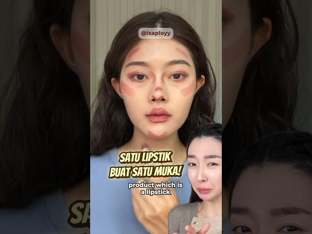 COBAIN MAKEUP HACK VIRAL FULL FACE PAKE 1 LIPSTIK DOANG? TAKUT SIS