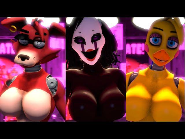 [SFM FNAF] Foxy, Puppet, Chica Jumplove Compilation