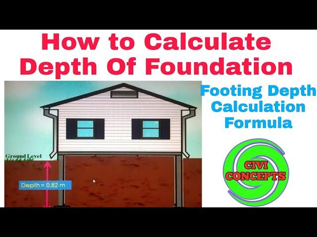 How to Calculate Depth of Foundation