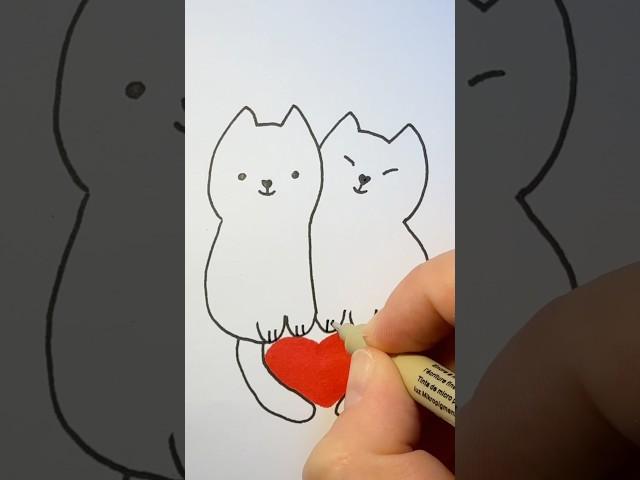 How to draw cute cats easy Step by step Drawing for kids