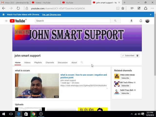 my new channel satellite information john smart support