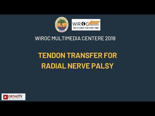 Tendon Transfer for Radial Nerve Palsy