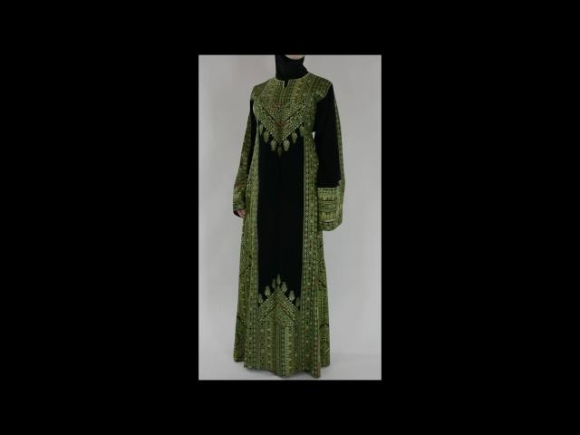 Emerald Embroidered Fellah Thobe, Th775 - Alhannah Islamic Clothing