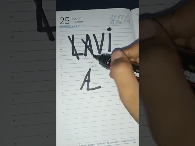 Lavi name brand logo ! #trending #art #colors #markers #ytshorts #logo #logodesign #doodle