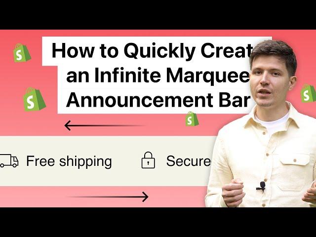 How to Add Shopify Marquee Announcement Bar to Shopify store | Quick and Easy Tutorial 2023