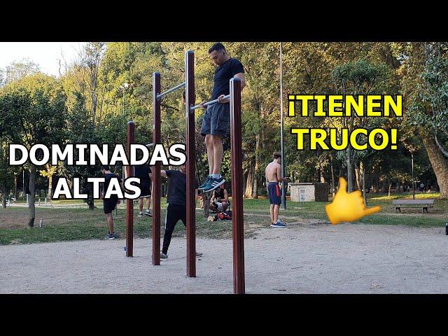 TUTORIAL DE DOMINADAS ALTAS. Más parecidas a un muscle up que a una dominada.