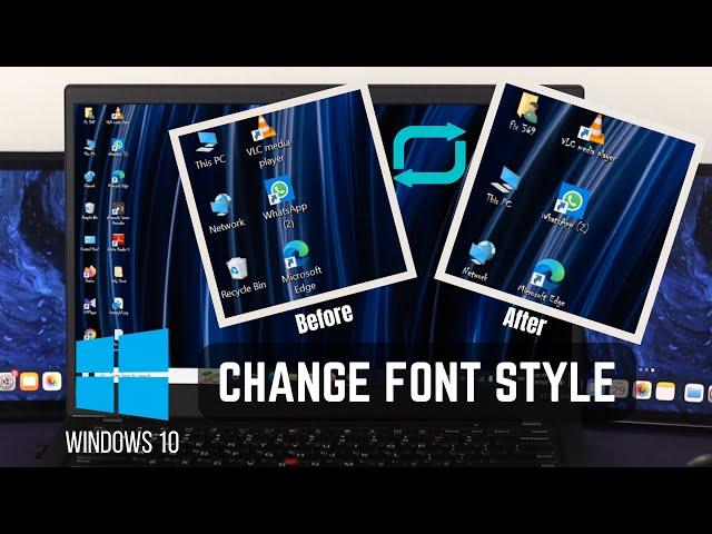 Windows 10: How To Change Font Style! [Default System Font]