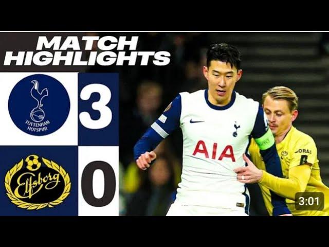 Tottenham vs Elfsborg 3-0 highlights All Goals 2025