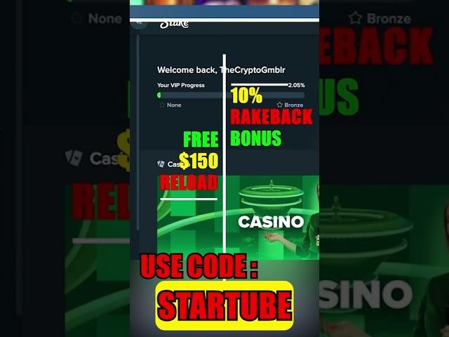 Stake Best Sign Up Promo Code #shorts