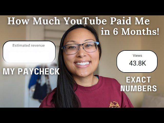 How Much YouTube Paid Me *Small Channel Edition* |  Monetization Income & Analytics for 6 Months