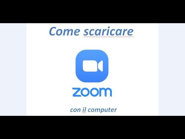 Zoom 1 - come scaricare zoom su PC e entrare in una riunione