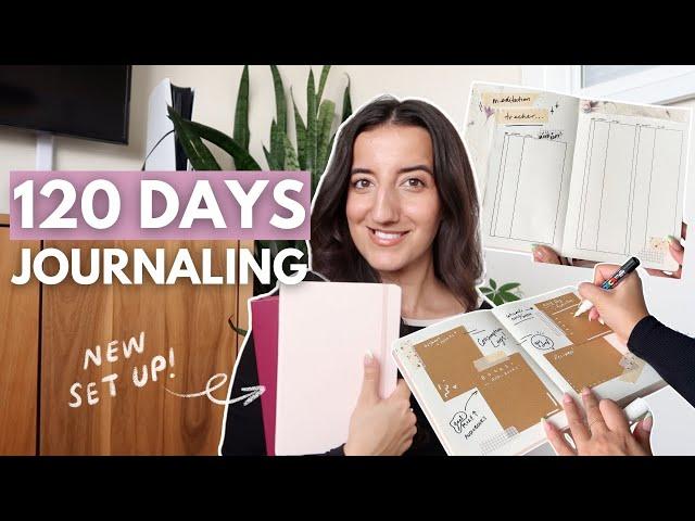 120 DAYS of JOURNALING every thought (what I learned & my NEW journal set up)