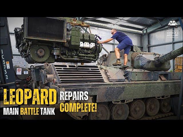 WORKSHOP WEDNESDAY: Leopard MAIN BATTLE TANK transmission repair project SAVED by a fan!