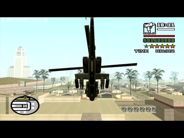 GTA San Andreas - Heli Hell - 5-Star Wanted Level