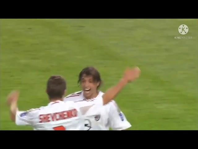 Brilliant assist from Ricardo Kaka with finest finish by Hernand Crespo