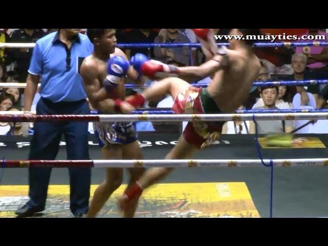 Muay Thai Fight - Thaksinlek vs Petch U Thong, Rajadamnern Stadium Bangkok - 12th February 2015