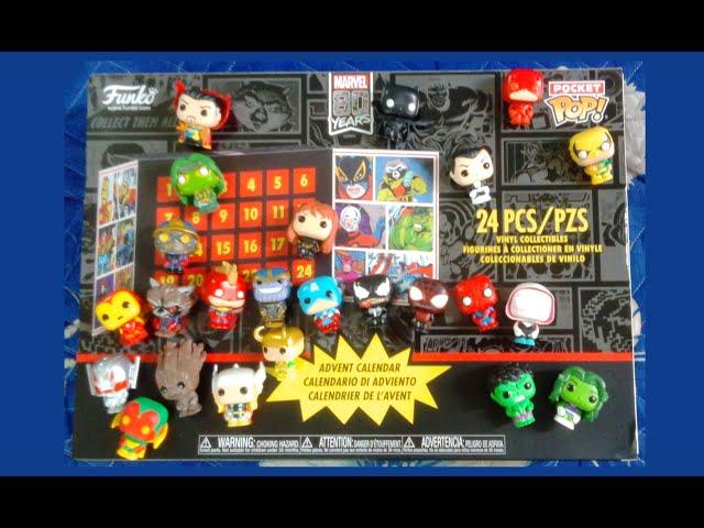 60 $ Box / 24 Marvel Figures / Funko Advent Calendar / Marvel 80 Years / Pocket Pop Vinyl Review