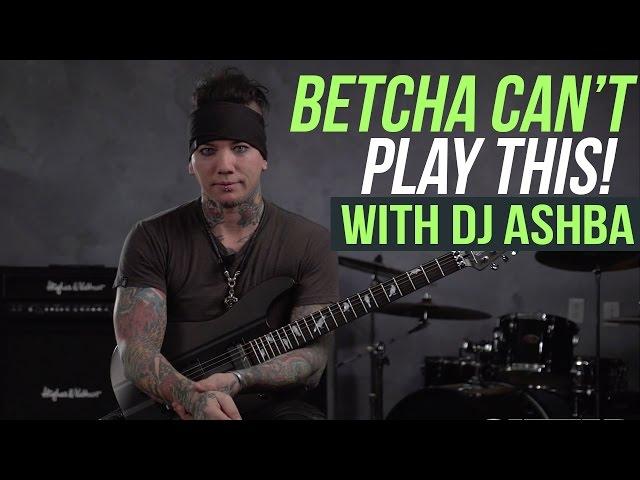 Dj Ashba- Sixx:A.M. - Blazing Finger-Tapping Wah Lick! Betcha Can't Play This!