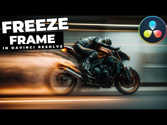 How To FREEZE a FRAME In Davinci Resolve