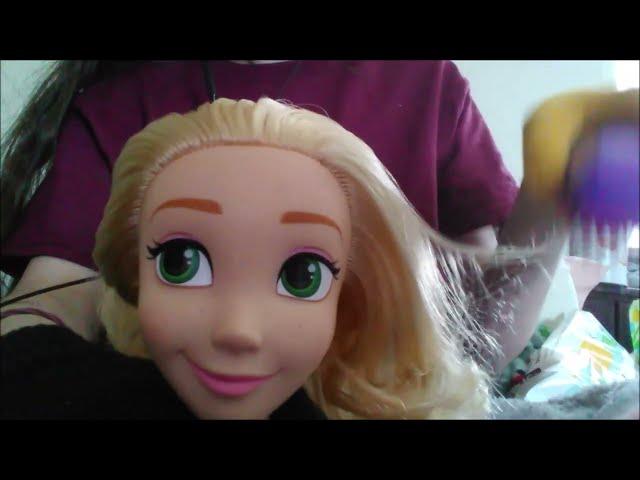 Brushing doll hair asmr 1